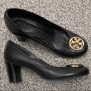 Authentic Tory Burch block heel shoes
